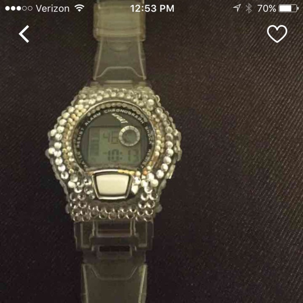 Aldo rhinestone studded watch