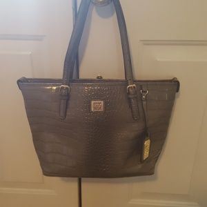 Anne Klein grey handbag