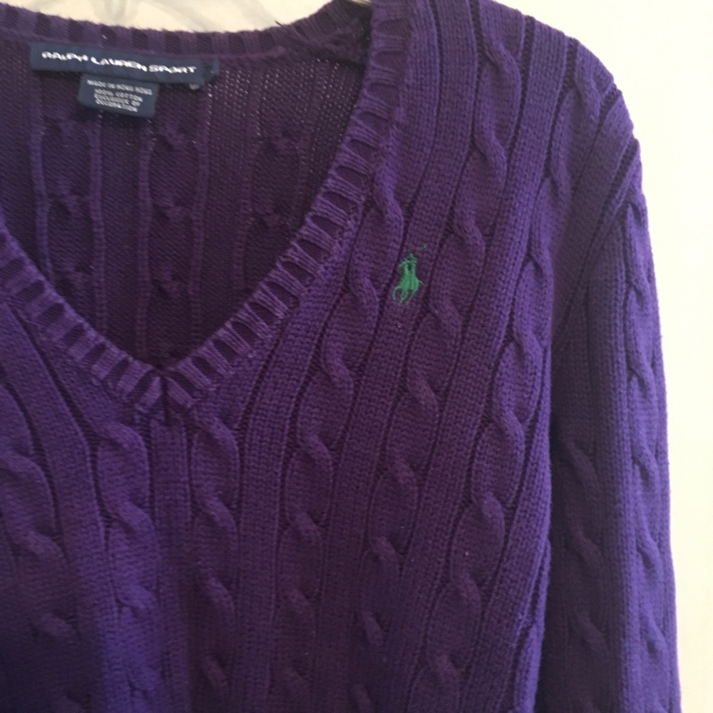 Ralph Lauren dark purple sweater
