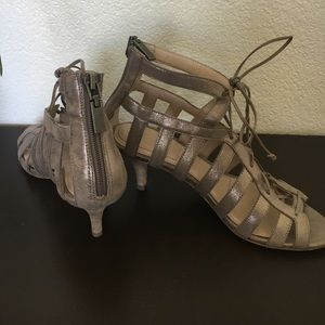 Tahari lace up heels