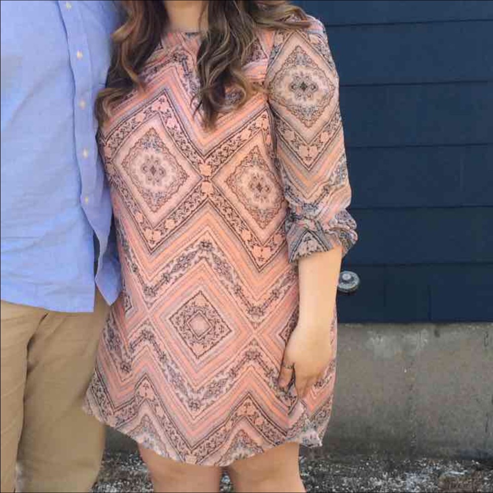 Charlotte Russe patterned, loose fitting dress