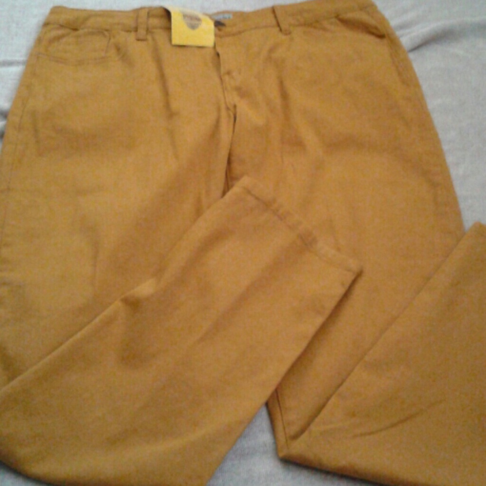 Distressed Golden Jeans
