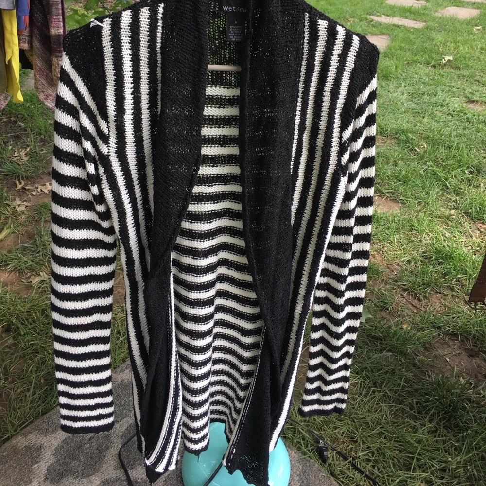Black and White Cardigan