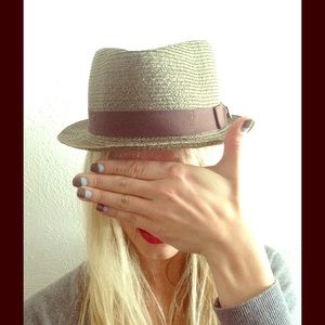 Green Goorin Brothers Straw Fedora