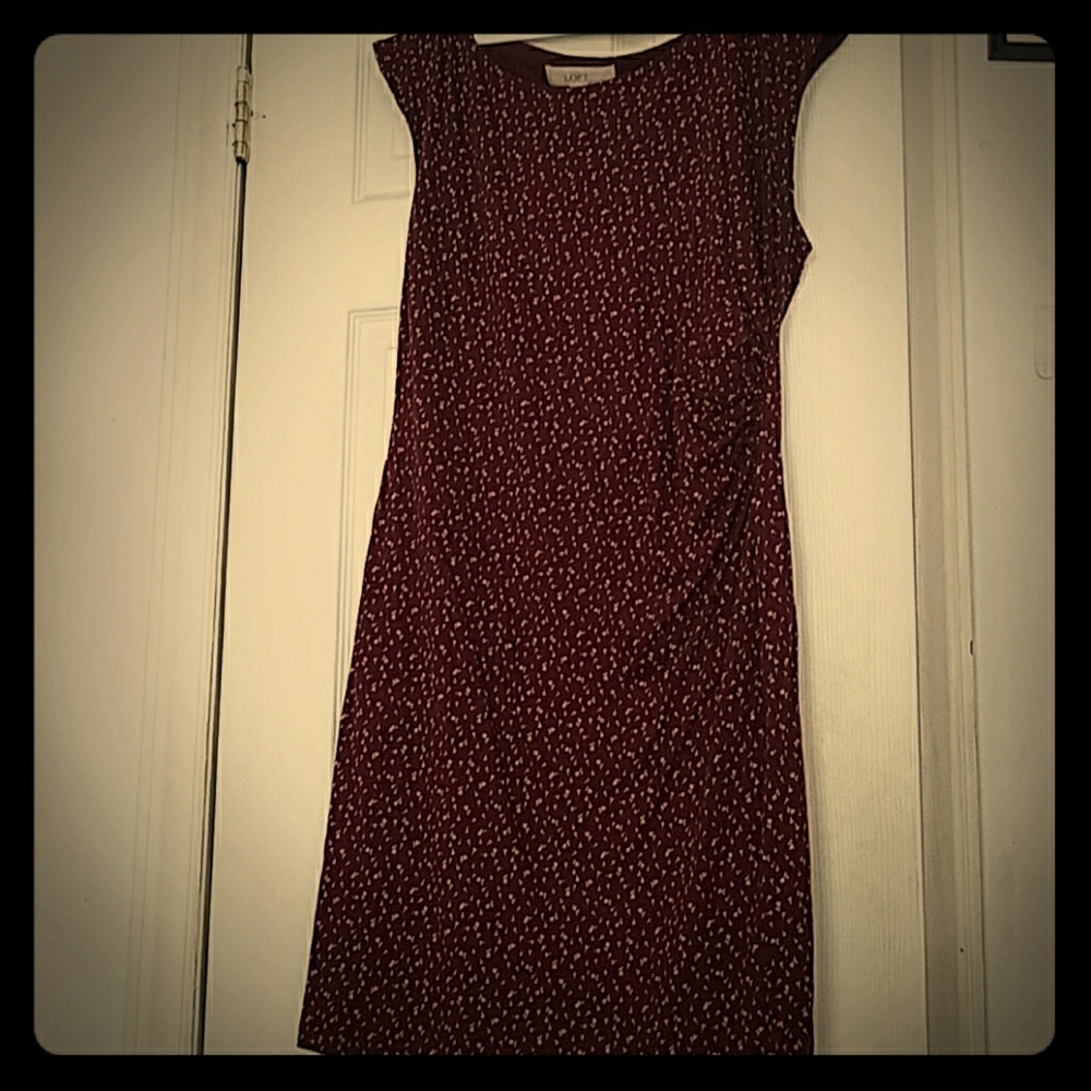 Loft dandelion print dress