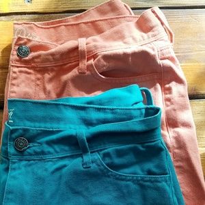Peach Jean Shorts