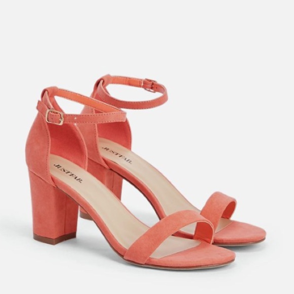 Coral open toe Vivica heel JustFab