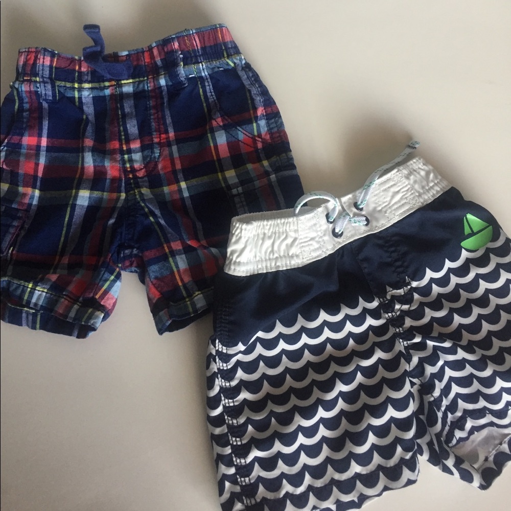 Bundle - Baby Gap swim shorts & Gymboree cargo