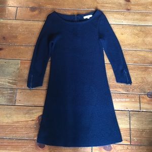 Navy blue sweater dress from loft size small