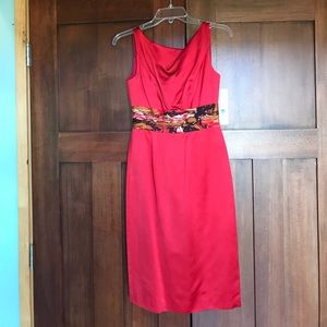 NWT Red Badgley Mischka Dress