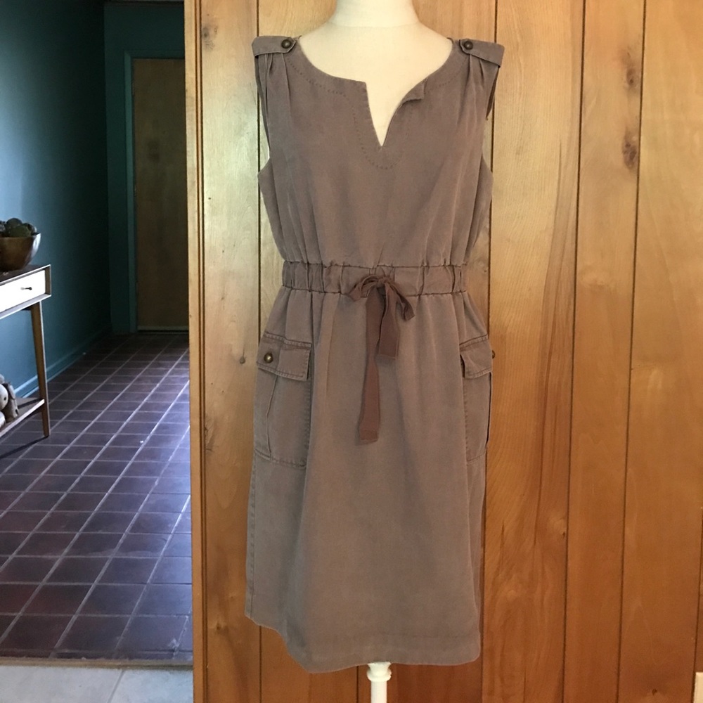 Anthropologie Taupe Dress