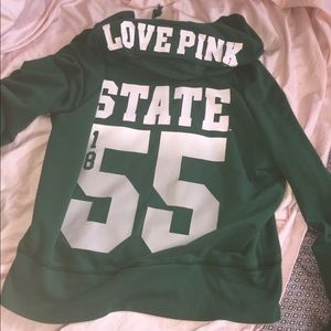 Victoria's Secret Michigan State Zip Up Jacket