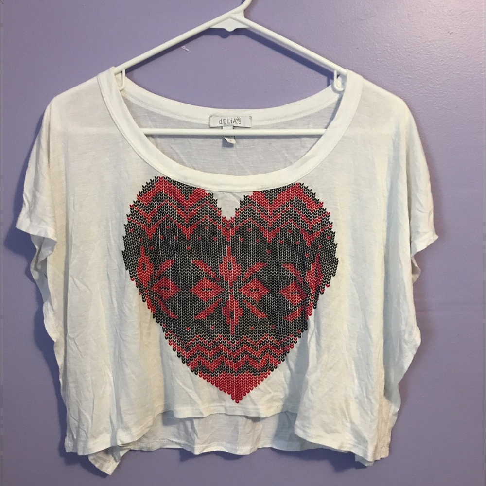 Cropped Butterfly sleeve top