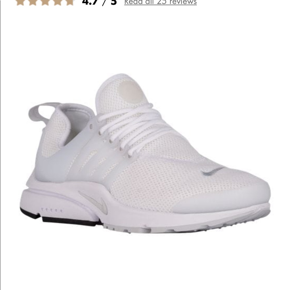 All White Nike Prestos