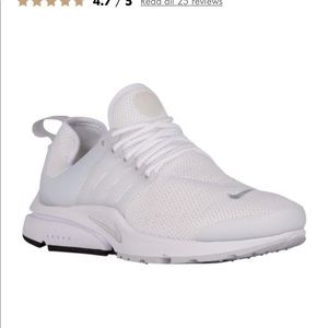 All White Nike Prestos