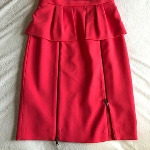 BCBGMaxAzria Dresses - BCBGMAXAZRIA coral peplum dress. BCBGMaxAzria Dresses - BCBGMAXAZRIA coral peplum dress.
