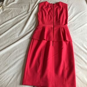 BCBGMaxAzria Dresses - BCBGMAXAZRIA coral peplum dress. BCBGMaxAzria Dresses - BCBGMAXAZRIA coral peplum dress.