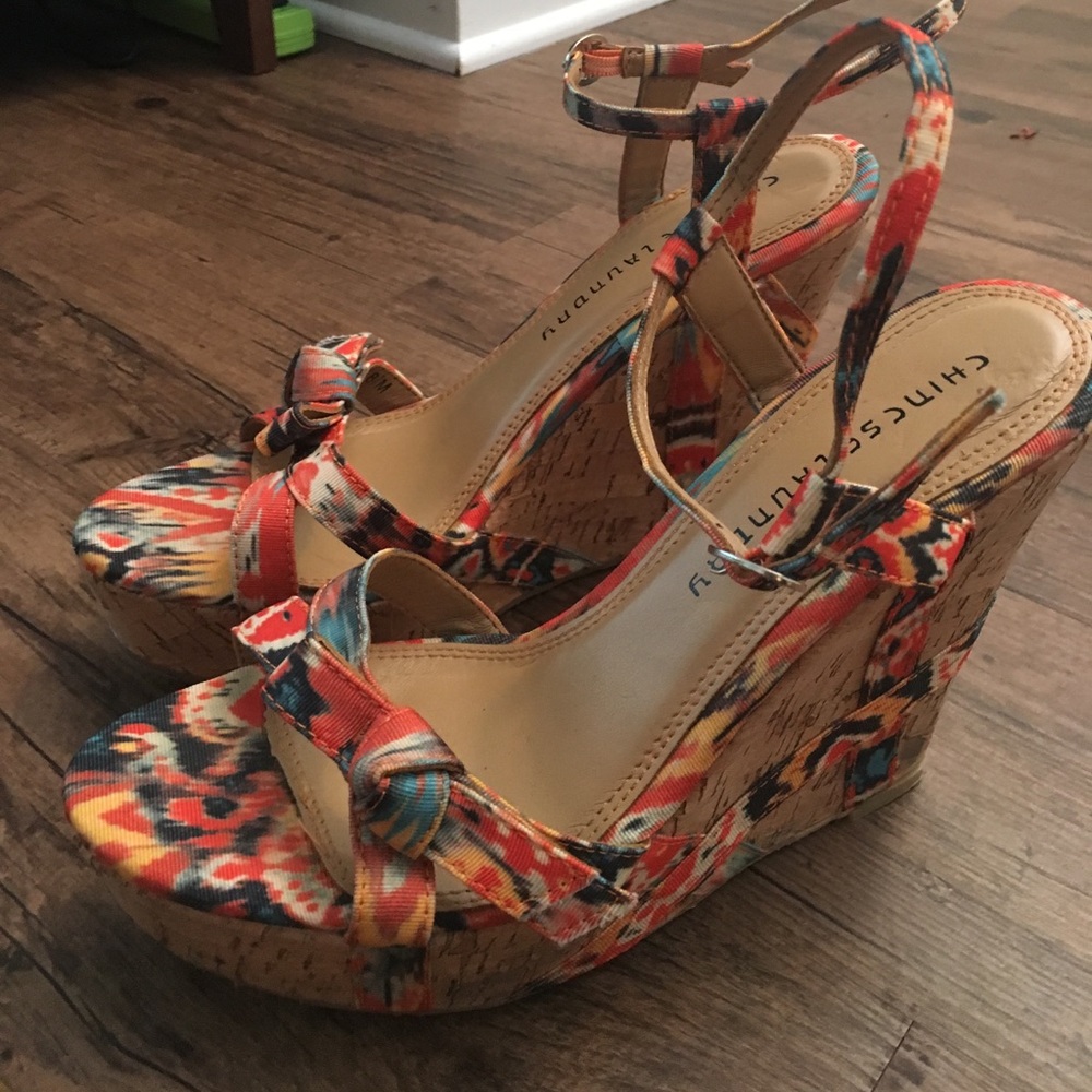 Chinese Laundry Cork Wedges