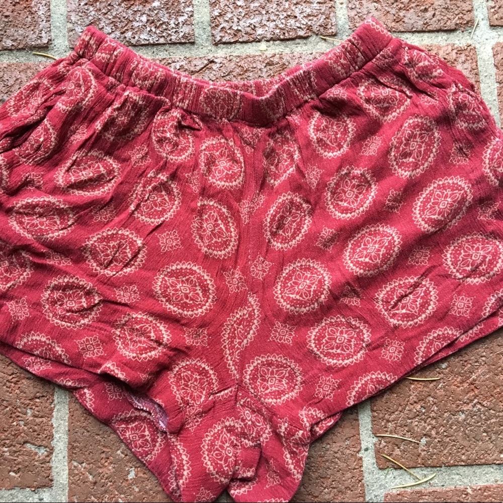 Brandy Melville Red Shorts