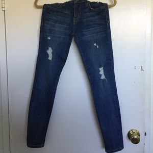CURRENT/ELLIOTT "THE STILETTO" DISTRESSED