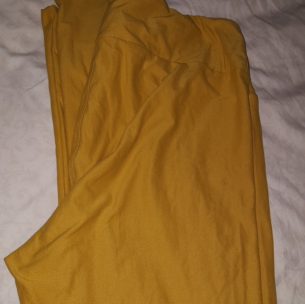 TC Leggings solid mustard yellow
