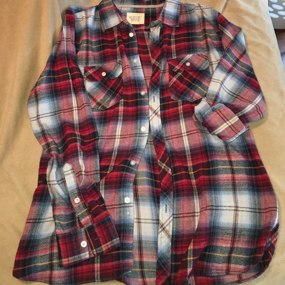 red and blue flannel