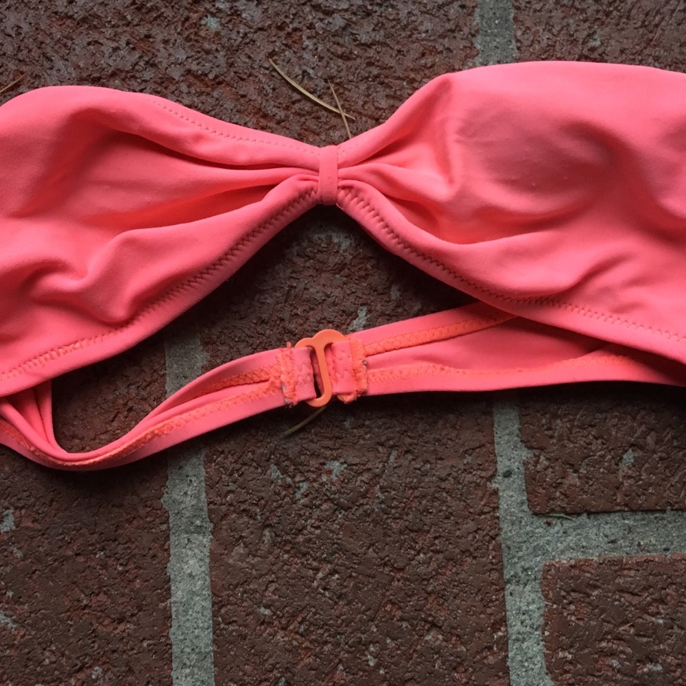 Hot Pink Bandeau Bikini top