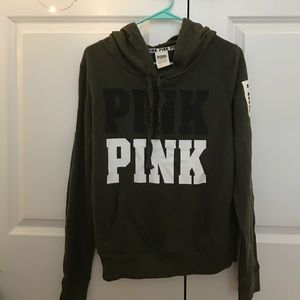 Victoria's Secret PINK Olive Green Hoodie