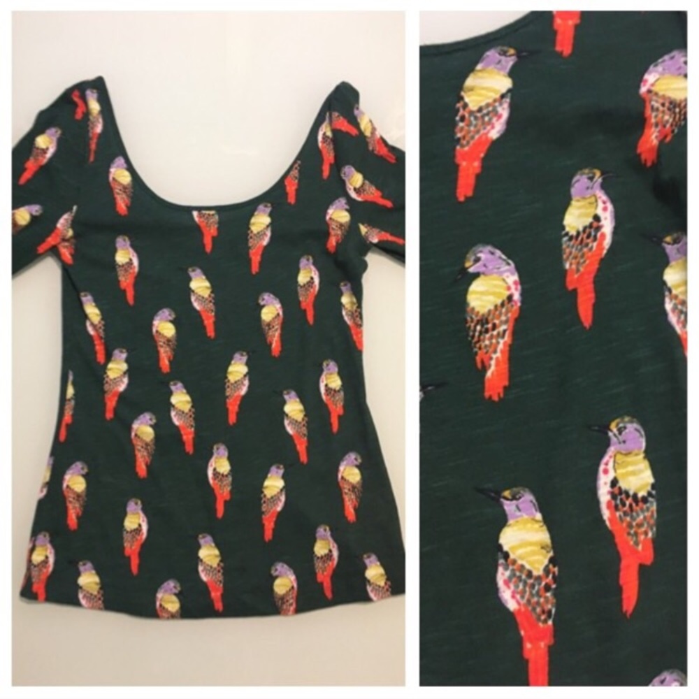 NWOT Anthropologie Forest Fete Tee