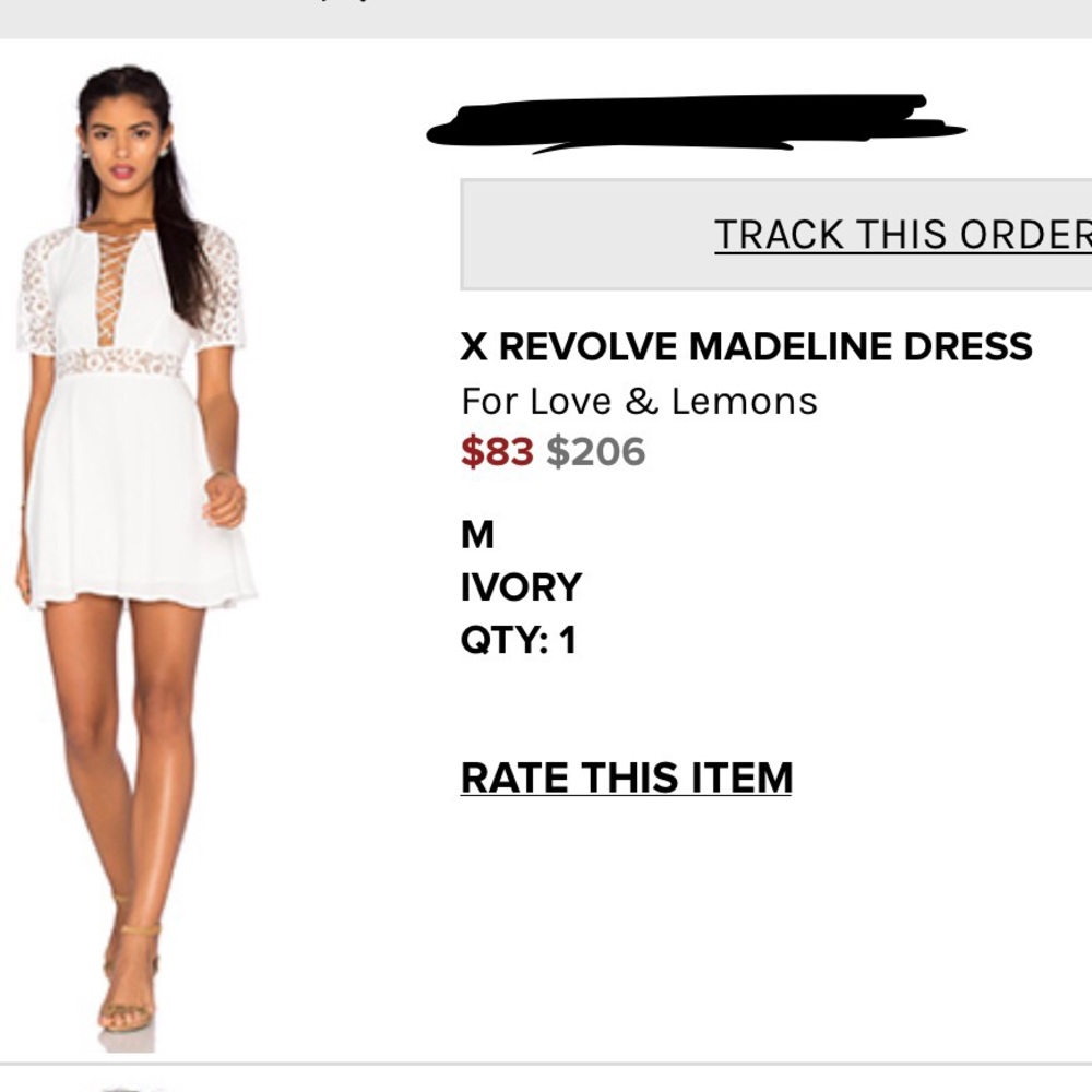 For Love & Lemons Madeline Dress - White