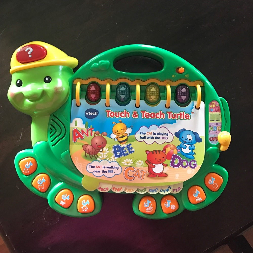 Touch and teach turtle. Batteries included.