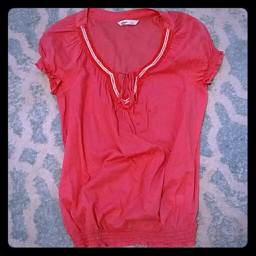 Coral Old Navy Top