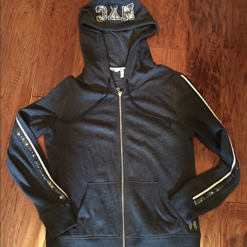 Victoria's Secrect Angel zip up bling hoodie