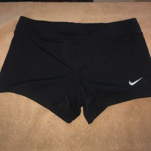 Black nike dri-fit spandex shorts