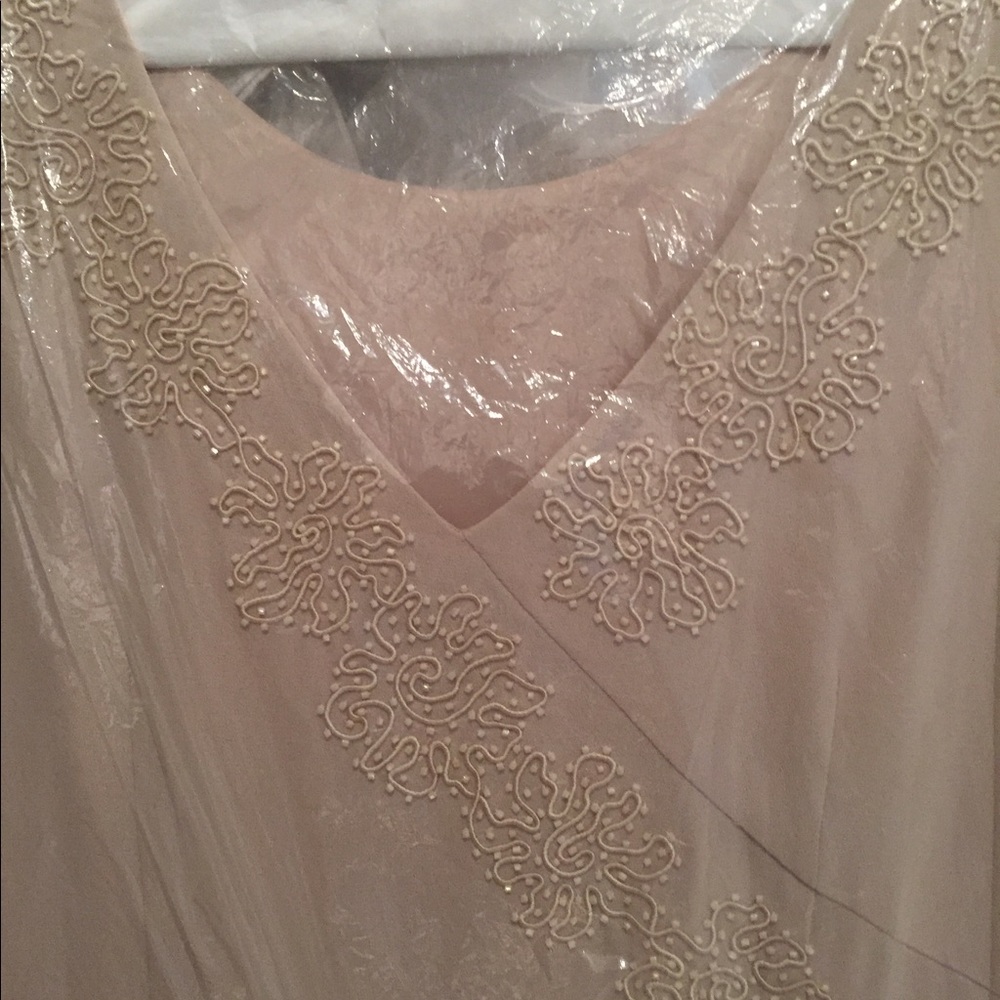 Beige semi formal