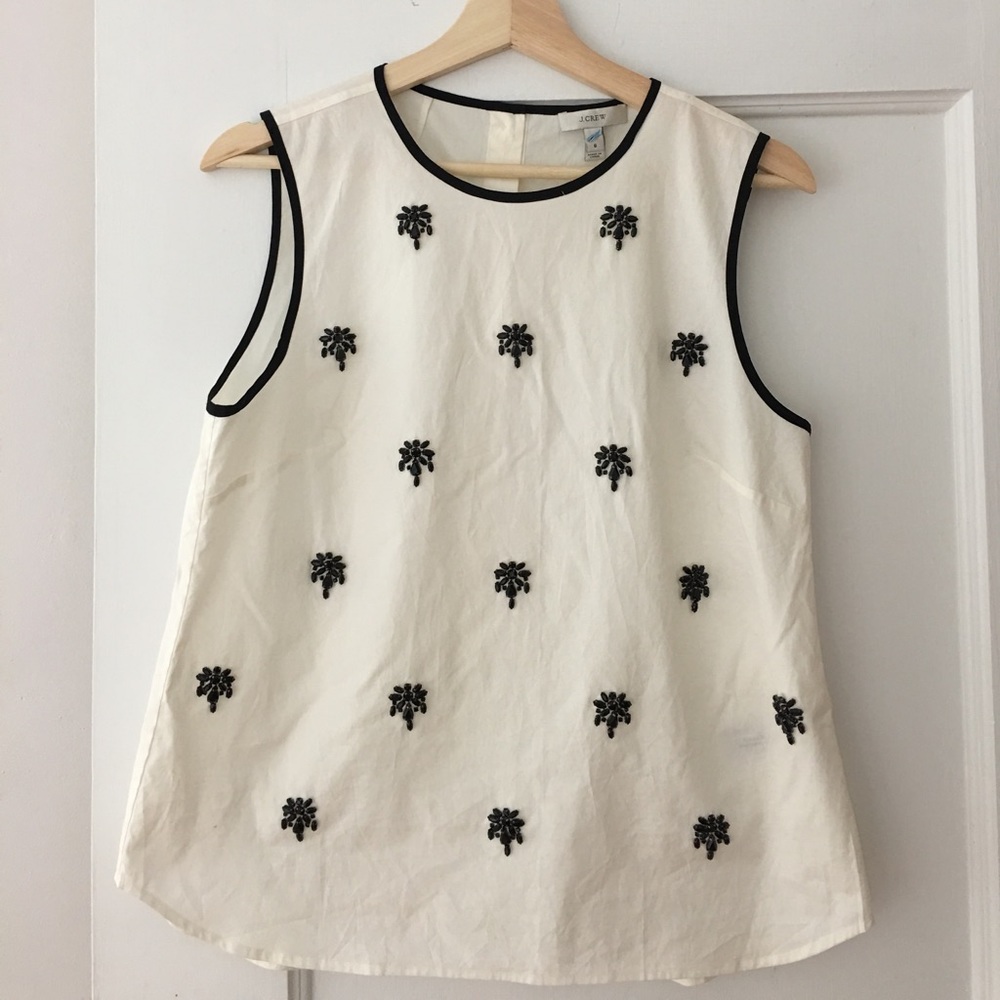 J. Crew Embellished Top