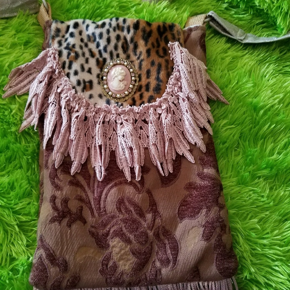 Gypsy fringe crossbody purse
