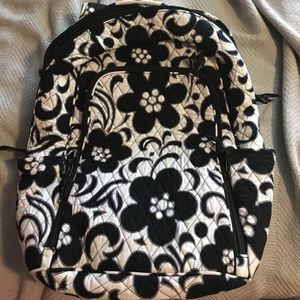 BLACK AND WHITE VERA BRADLEY BACKPACK