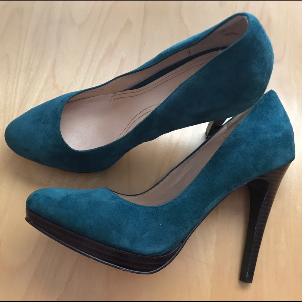 ❤️ Cole Haan Nike Air Chelsea Pumps in Teal