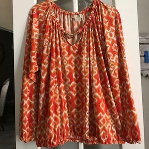 Orange Michael Kors Blouse
