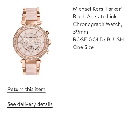 Michael Kors Watch. Rose Gold