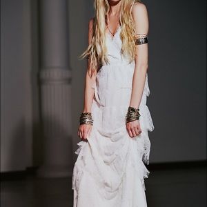 Erin Fetherston White Tier Lace wedding dress