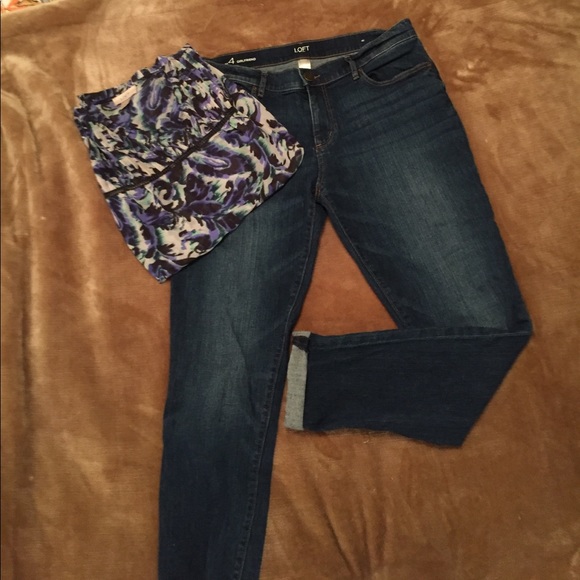 LOFT Denim - Loft Girlfriend Crops