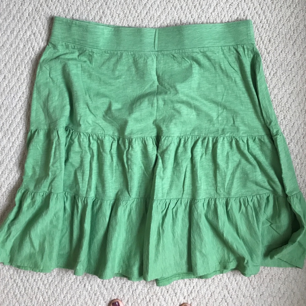 Ann Taylor Loft green skirt