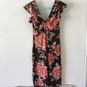 Brown flower dress