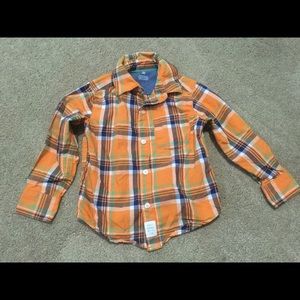 Boys 2T Carter's Long Sleeve checked Button Shirt