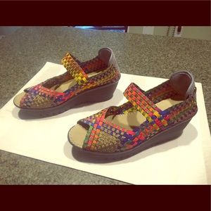 Bernie Mev Lulia Wedges - gold multi-colored