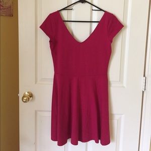 Hollister Co. Dark Pink Skater Dress