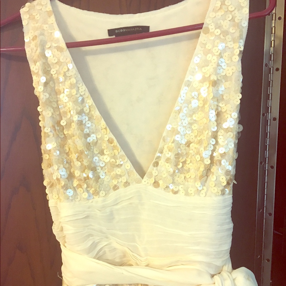 BCBG size M, but runs small dress.