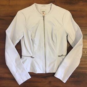 Guess Faux Leather Peplum jacket